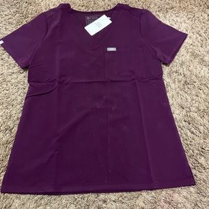 Figs Deep Purple SMALL Catarina NWT